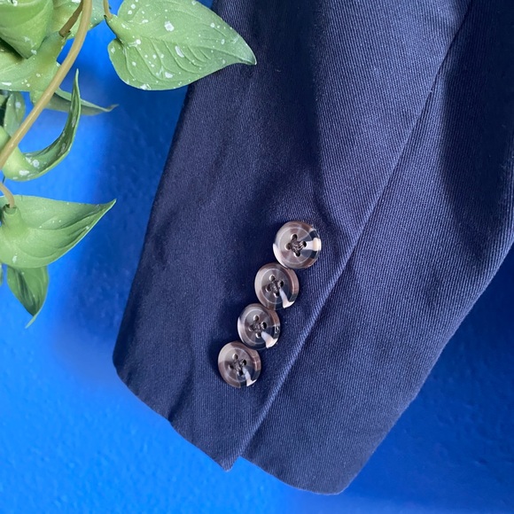 H&M Toodler Boys Casual Cotton Blazer. Button Up W/Polka Dot Lining. Navy 3-4YRS - Picture 9 of 12